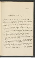k.k. naturhistorisches Hofmuseum, Intendanzakten 1885-1896 (Hauer), Aktenzahl Z.612.A.a/1890, Seite 1